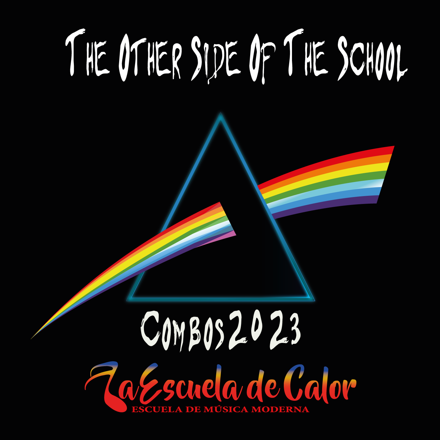 Libreto disco Combos 2023 "The Other Side Of The School" página 1 portada